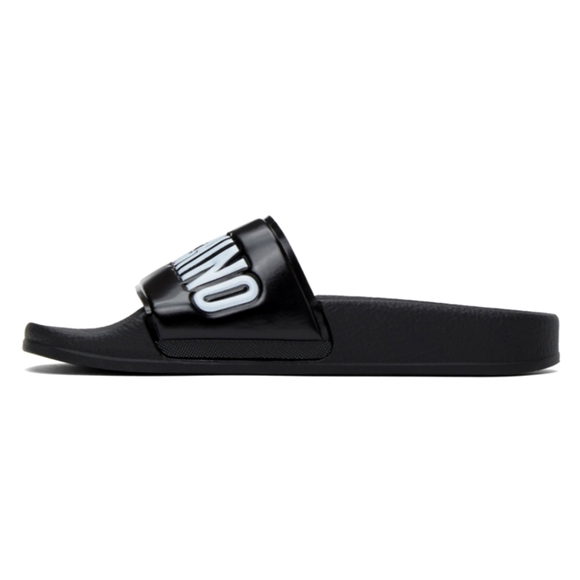Moschino Black Slides - Picture 2 of 6